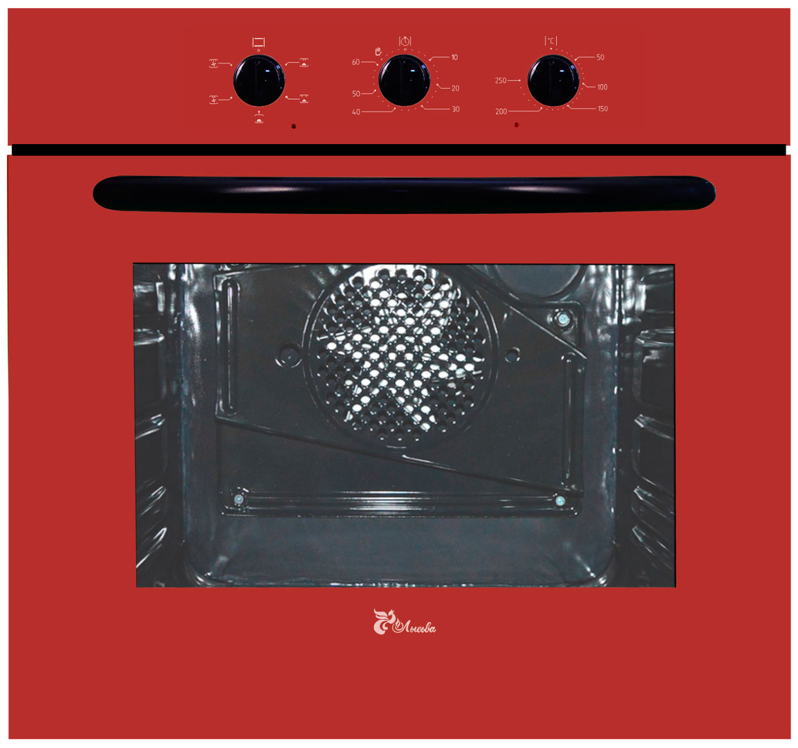 Встраиваемый электрический духовой шкаф Лысьва ER0006G00 красный электрический духовой шкаф лысьва er0007g00 кремовый