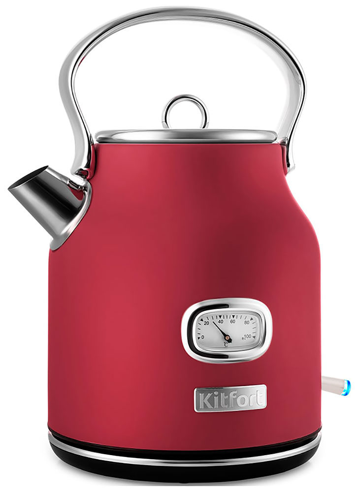 Чайник электрический Kitfort КТ-6150-3 красный чайник электрический kitfort кт 6150 1 бежевый