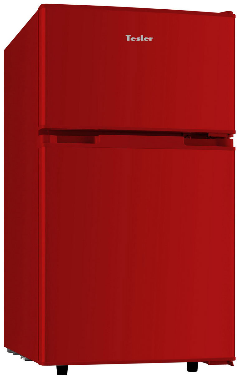 Двухкамерный холодильник TESLER RCT-100 RED двухкамерный холодильник tesler rct 100 champagne