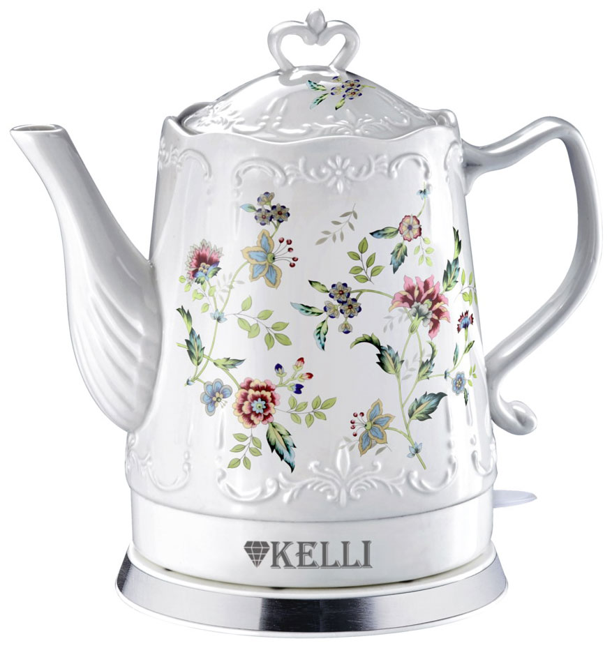 Чайник электрический Kelli KL-1401 чайник kelli kl 1401 белый с рисунком