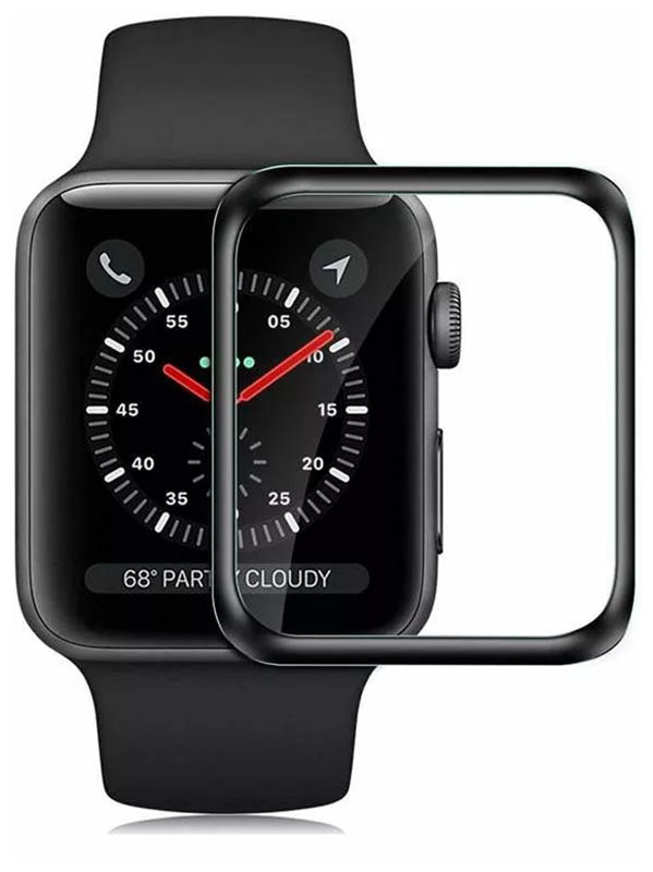 Изображение товара Защитное ультратонкое стекло Barn&Hollis для Apple Watch 40 мм 3D черное