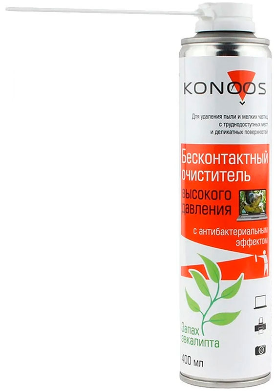 Бесконтактный очиститель Konoos с антибактериальным компонентом KAD-400-А konoos kad 1000 пневматический очиститель для оргтехники 1000 мл