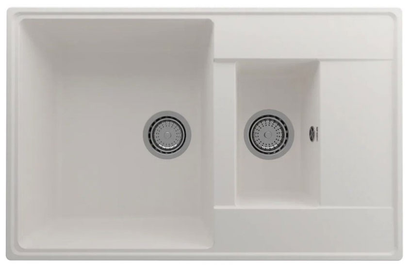 Изображение товара Кухонная мойка Ulgran Quartz Prima жасмин прямоугольная врезная 78 см