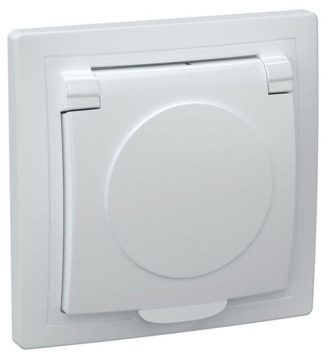 Изображение товара Розетка IEK 1-м СП Кварта 16А IP20 с заземлением и крышкой белая