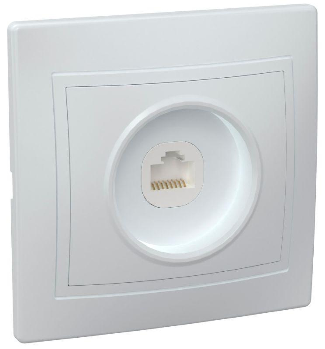 Изображение товара Розетка компьютерная IEK Кварта РК10-КБ IP20 белая - надежное подключение