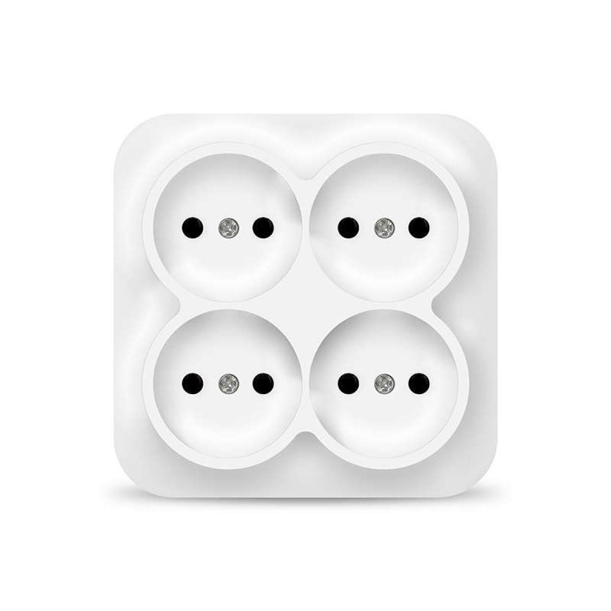 Изображение товара Розетка Ionich 4-м ОП 10А IP20 квадратная без заземления безопасная и надежная