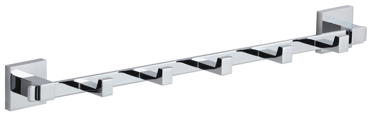 Изображение товара Планка с крючками Savol S-06575A 5 крючков хром латунь серия 65A