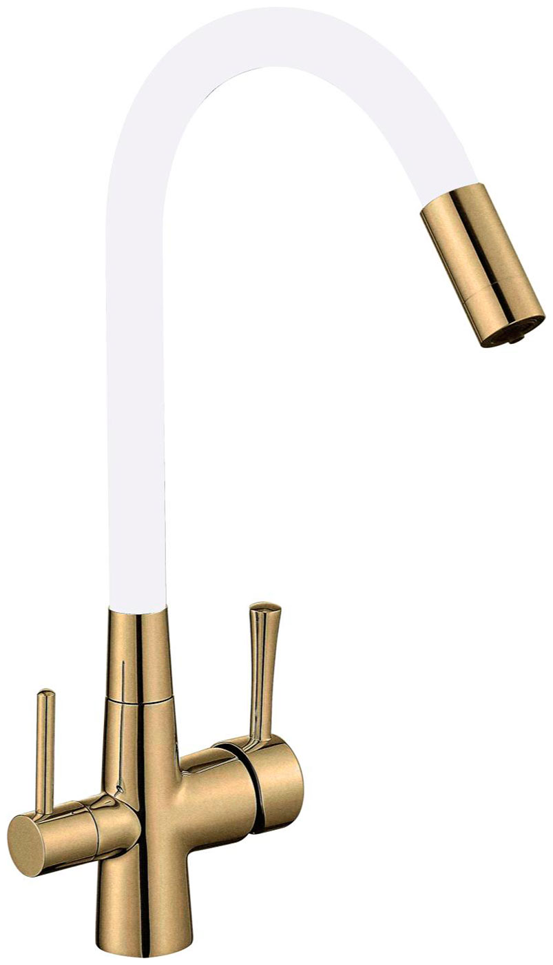 Изображение товара Смеситель для кухонной мойки под фильтр Savol S-L1806C-02 бронза латунь 5 лет