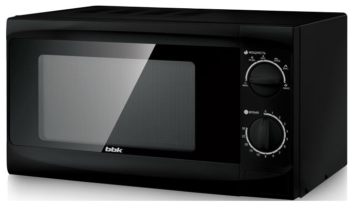 Изображение товара Микроволновая печь BBK 20 MWS-706 M/B черная, объем 20л, мощность 700Вт