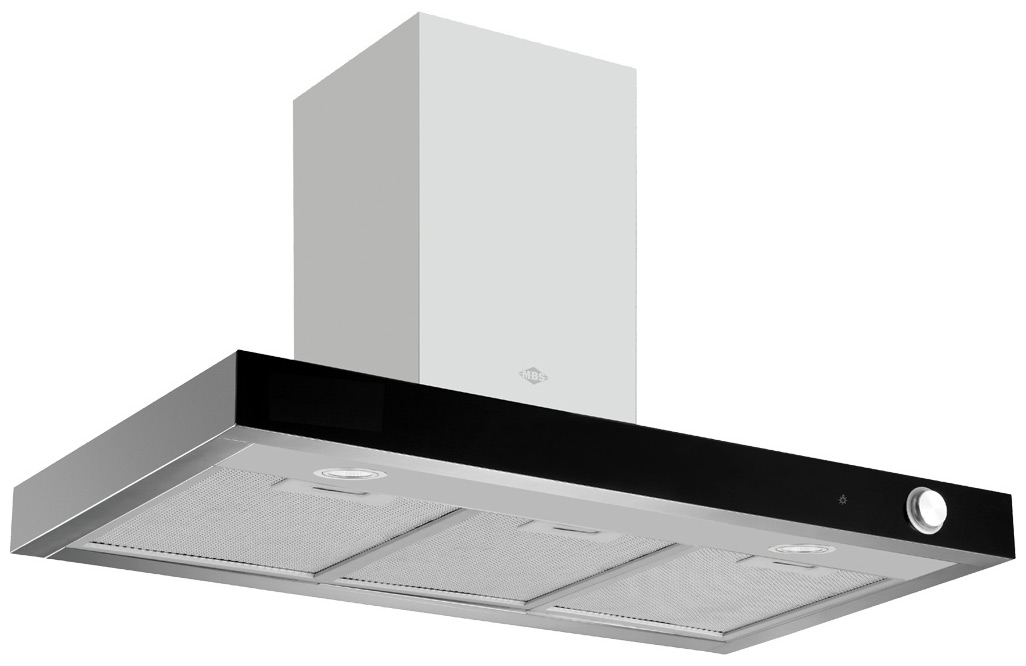 

Вытяжка MBS MARANTA 190 BLACK GLASS, Металлик