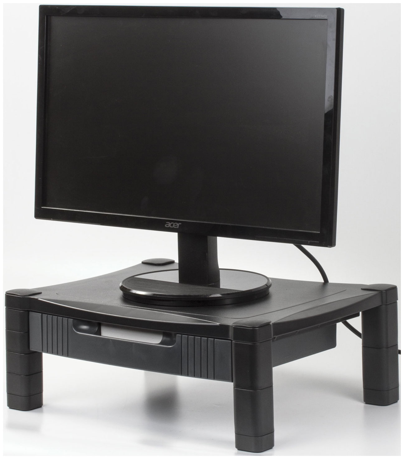 Изображение товара Подставка для принтера или монитора Brauberg с 1 полкой и 1 ящиком, 430х340х164 мм, 510189