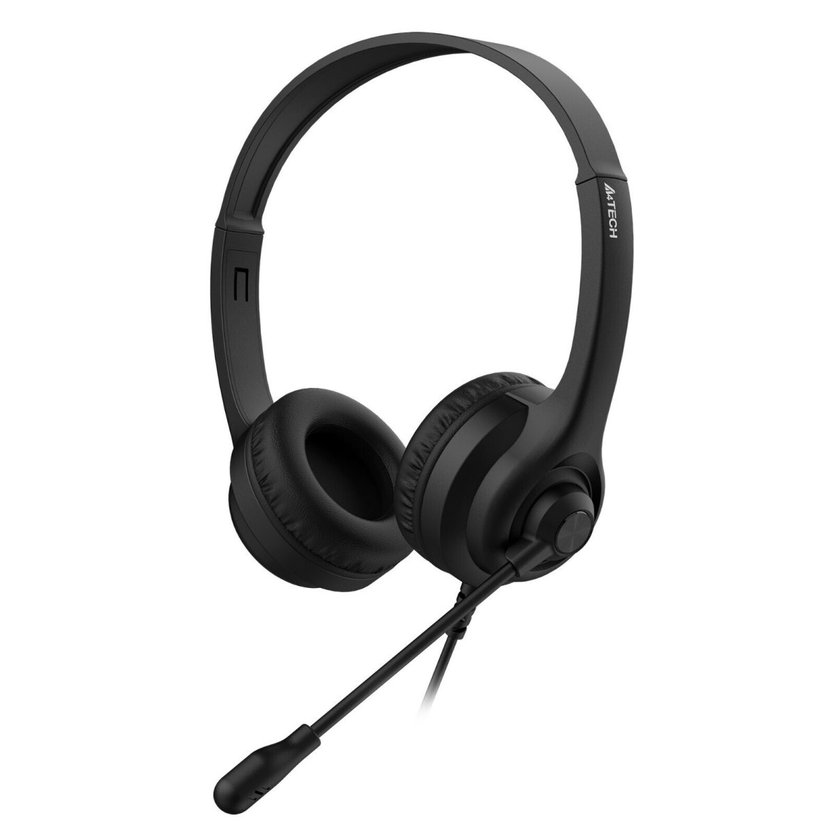 Изображение товара Наушники с микрофоном A4Tech HS-8i черные 1.8м накладные оголовье
