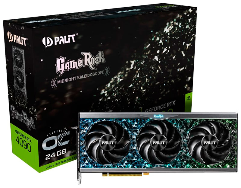 Видеокарта Palit GeForce RTX 4090 GameRock OC 24GB (NED4090S19SB-1020G) Видеокарта Palit GeForce RTX 4090 GameRock OC 24GB (NED4090S19SB-1020G)