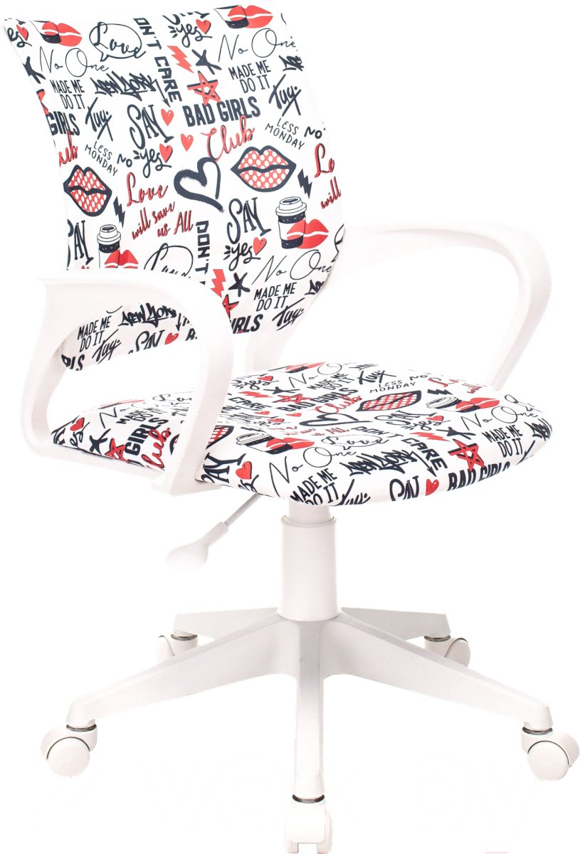 Изображение товара Детское кресло Бюрократ BUROKIDS 1 W-REDLIPS яркое эргономичное