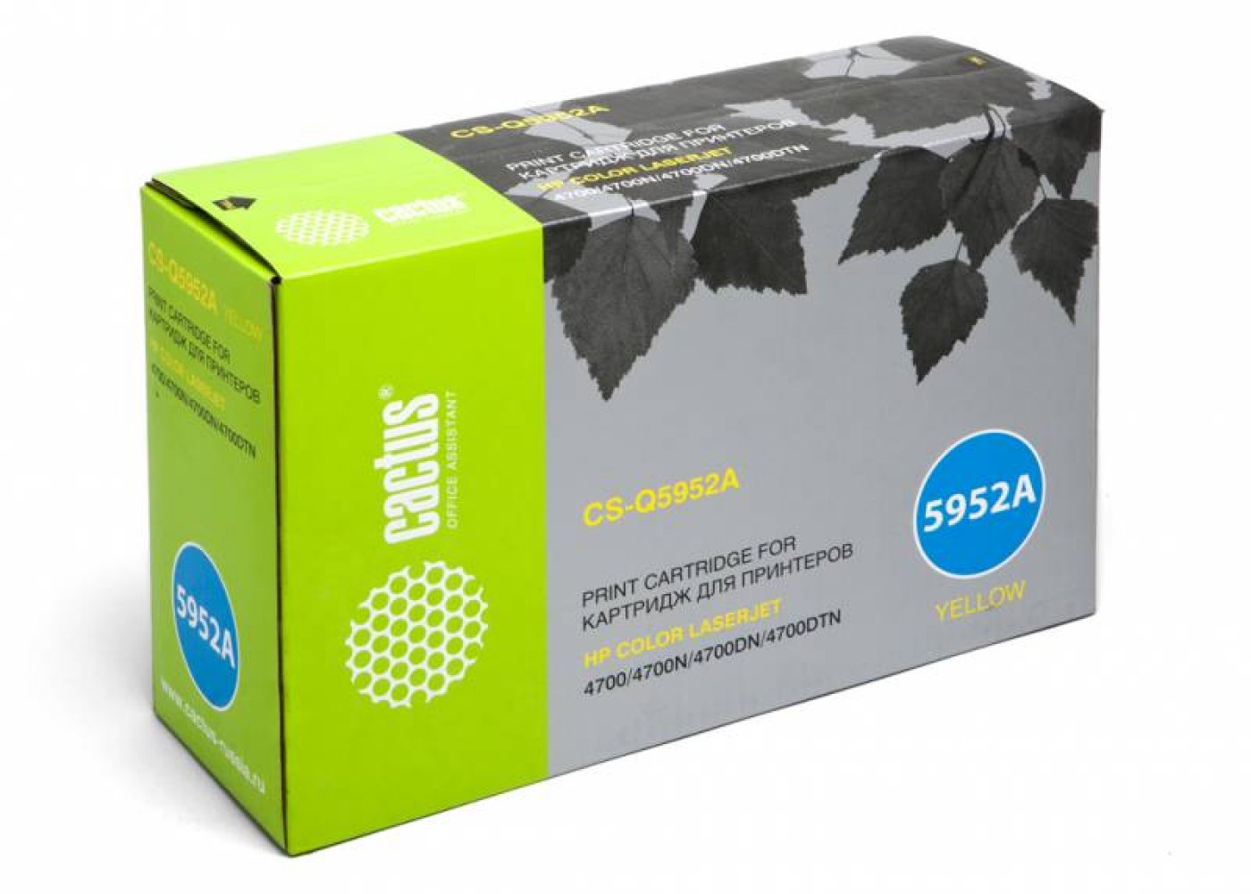 Изображение товара Лазерный картридж Cactus Q5952A желтый для HP CLJ 4700 10000 страниц