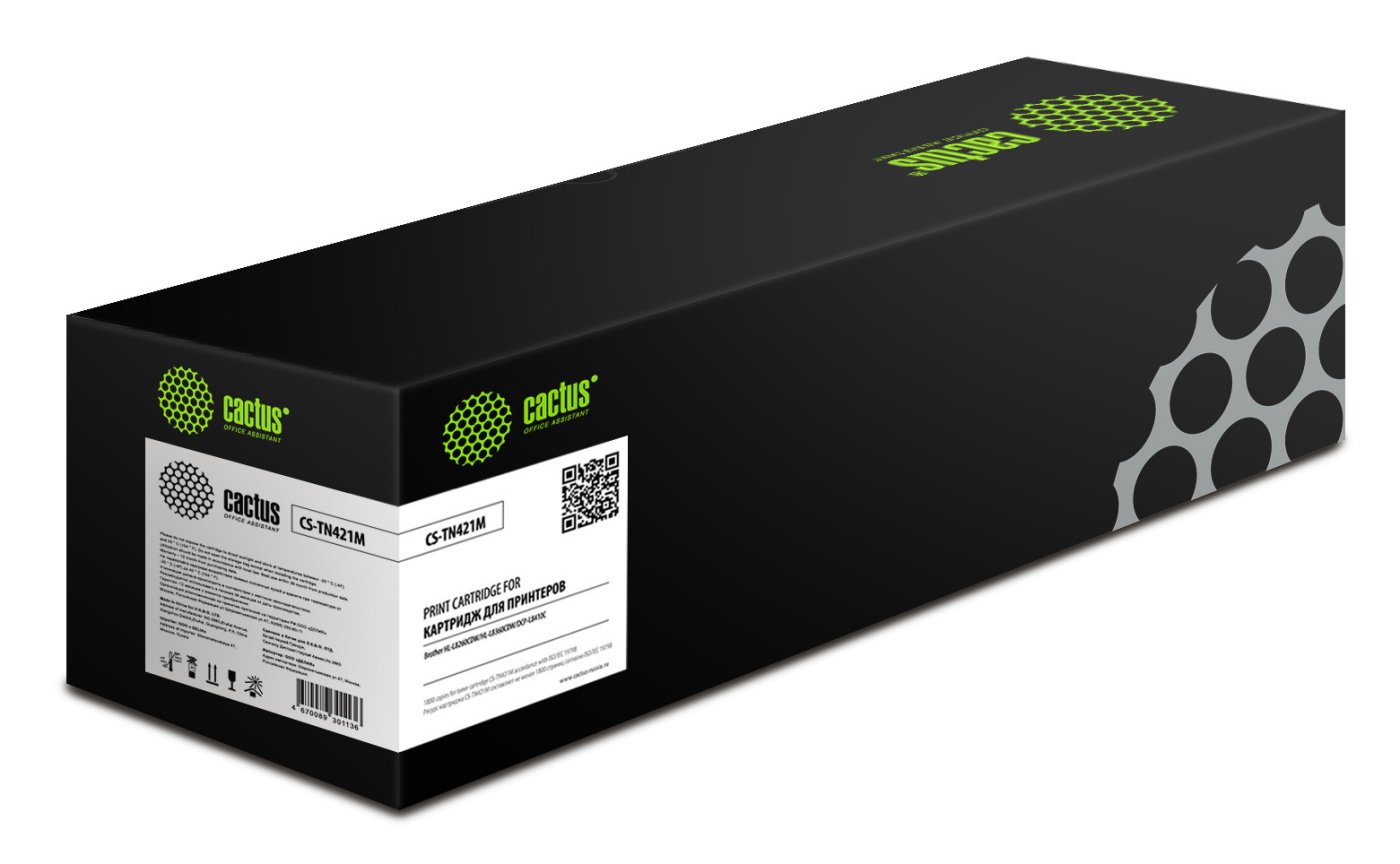 Изображение товара Картридж лазерный Cactus CS-TN421M TN-421M пурпурный (1800стр.) для Brother HL-L8260CDW/HL-L8360CDW/DCP-L8410CDW/MFC-L8690CDW/MFC-L8900CDW