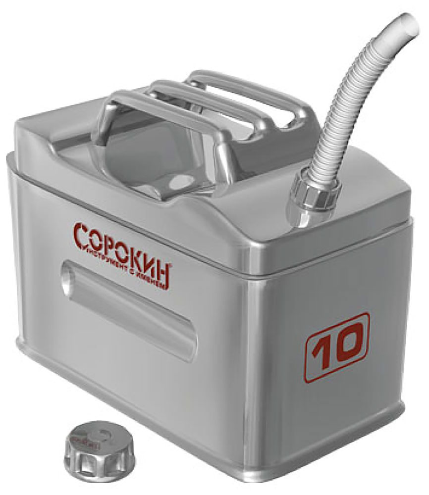 Изображение товара Канистра из нержавеющей стали Сорокин 10 л (11.610)
