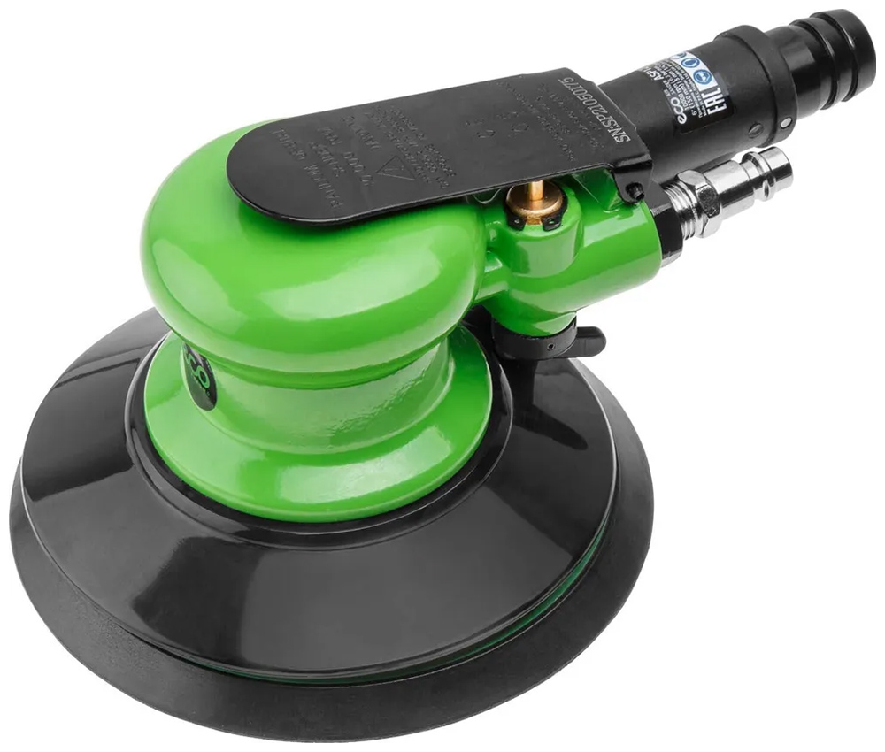 Изображение товара Пневмошлифмашина эксцентриковая Eco ASP12-150V (150 мм / 6 Эксцентр.: 5 мм 10 000 об/мин 180 л/мин вакуум.пылеотвод)