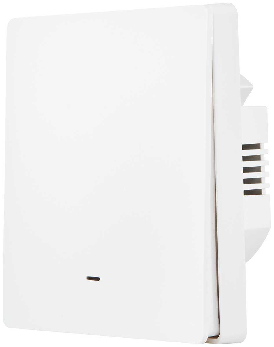 Изображение товара Выключатель Hommyn настенный, zigbee, 1 клавиша (без нейтрали) SWZBNN01W
