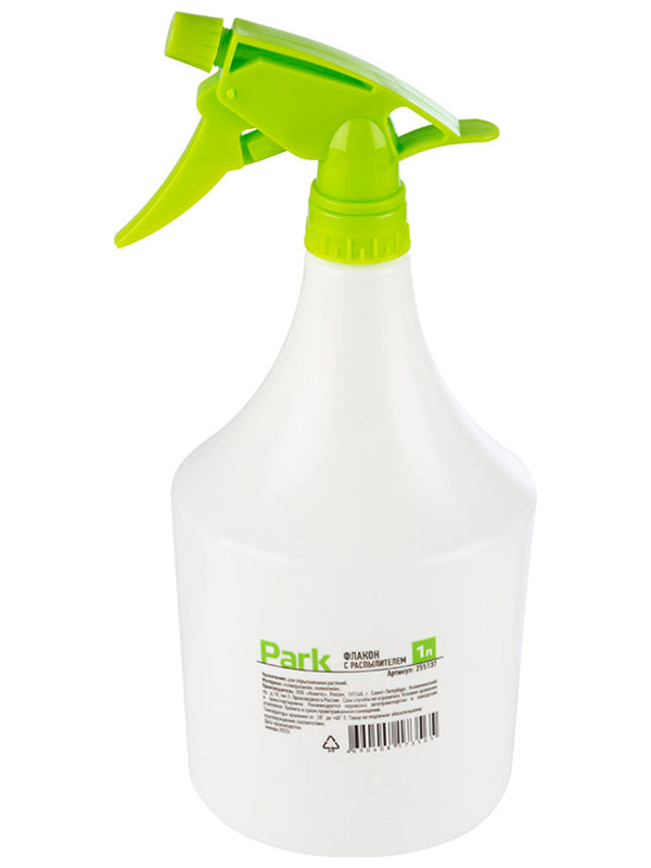 Изображение товара Флакон с распылителем Park 1000 мл для опрыскивания растений белый