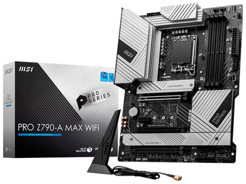 Изображение товара Материнская плата MSI PRO Z790-A MAX WIFI (LGA1700, ATX)