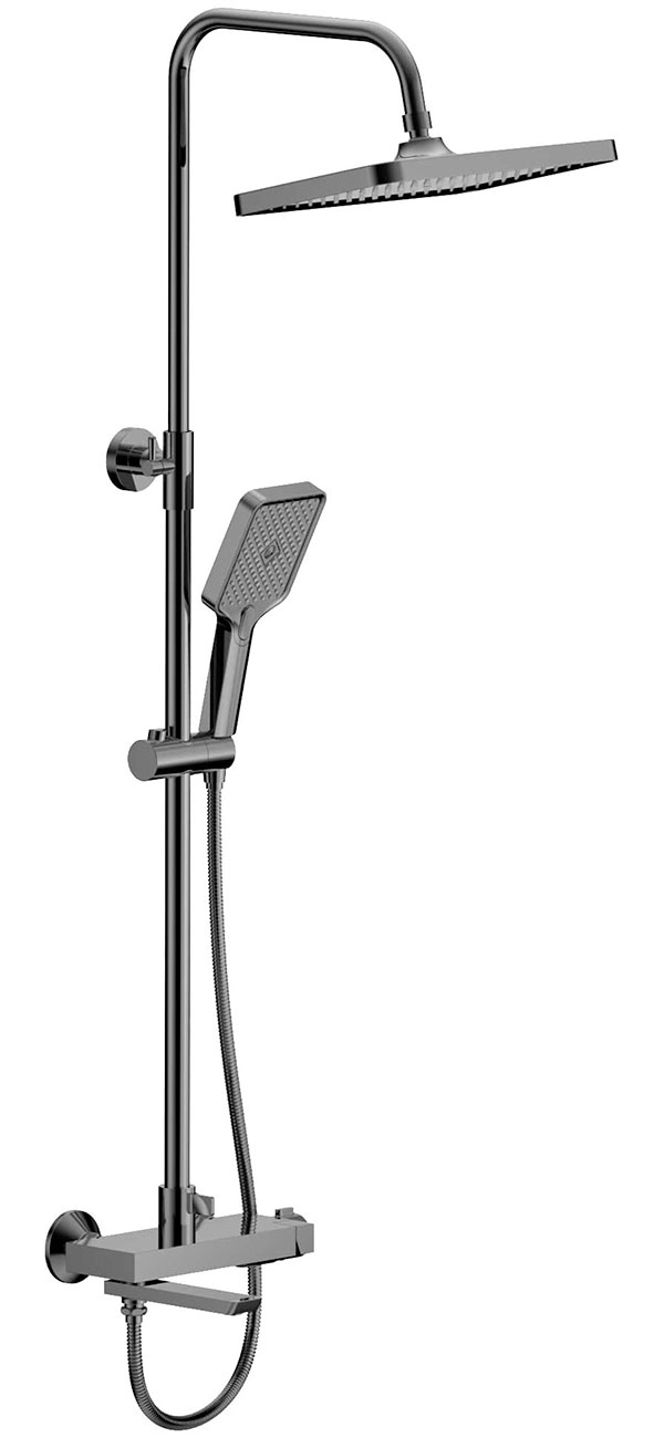 

Душевая система Belz B672-3/оружейная сталь (B24672-3), Серый