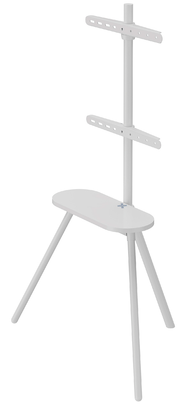 Изображение товара Стойка для телевизора мобильная, напольная UniTeki ST005NW с полкой, диагональ 37-65 дюймов