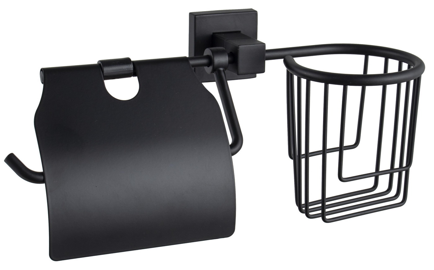 Изображение товара Держатель для туалетной бумаги и освежителя воздуха D-Lin черный современный стиль