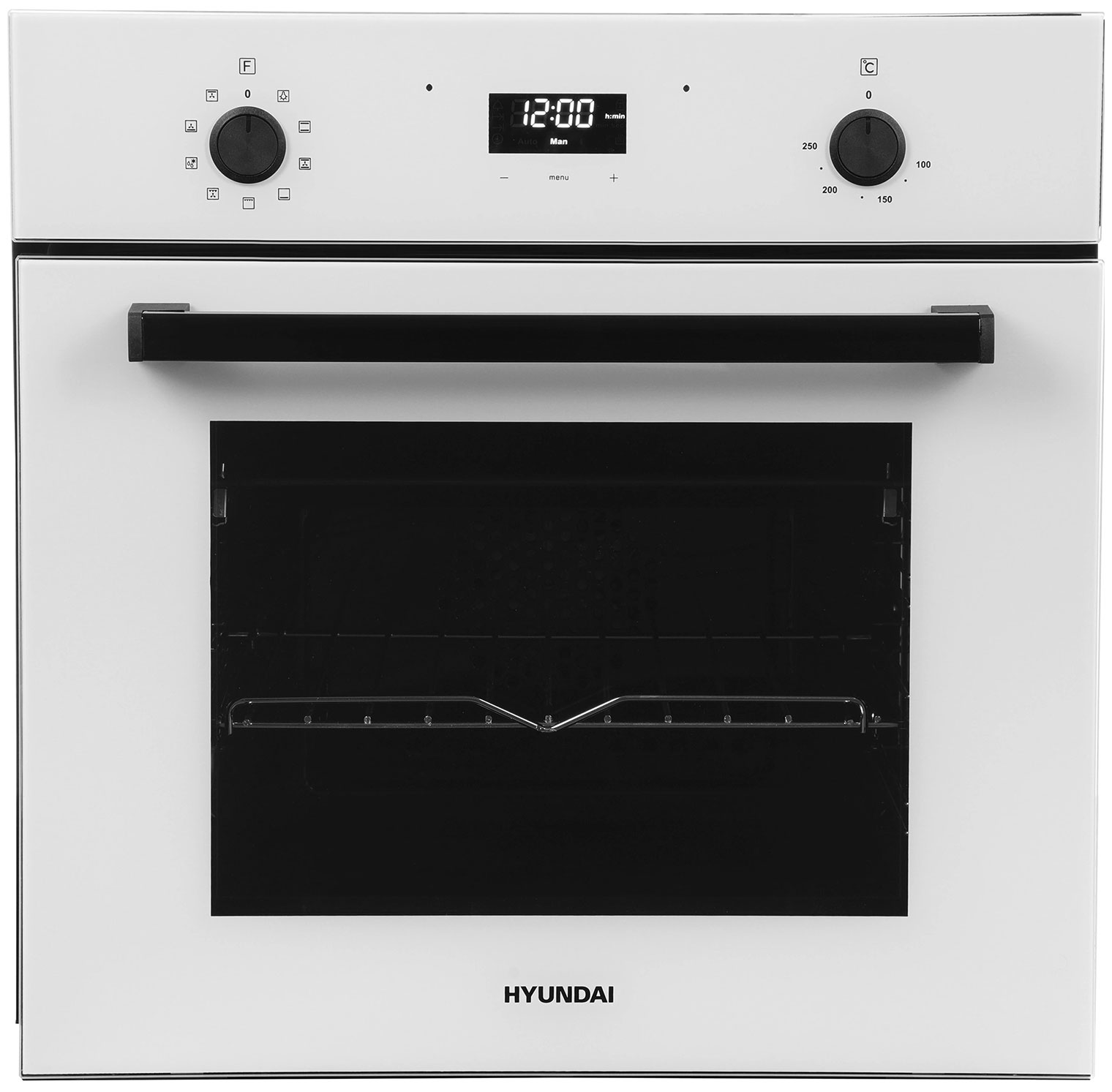 Изображение товара Электрический духовой шкаф Hyundai 6009.25 WG белый с конвекцией и грилем