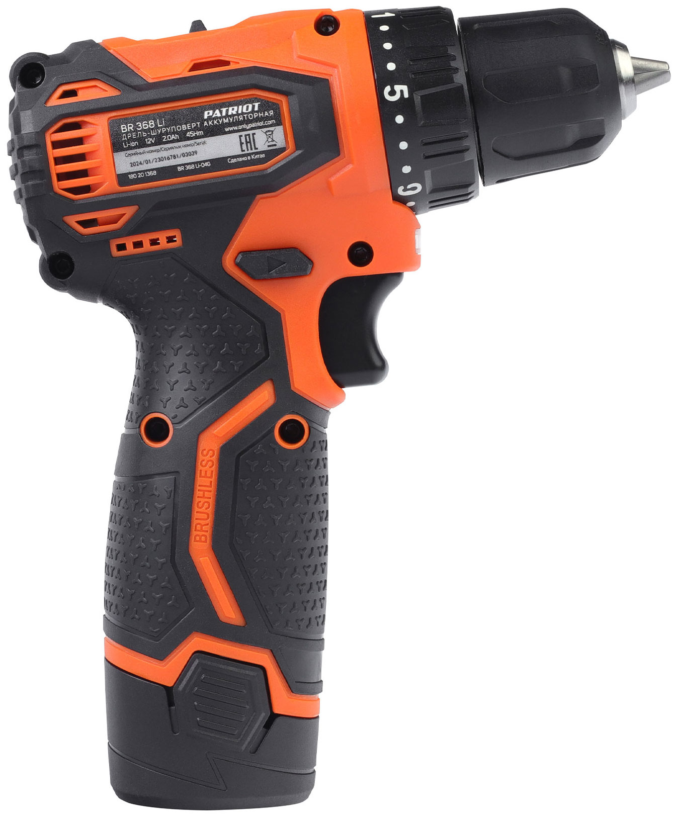 

Дрель-шуруповерт аккумуляторная Patriot BR 368Li