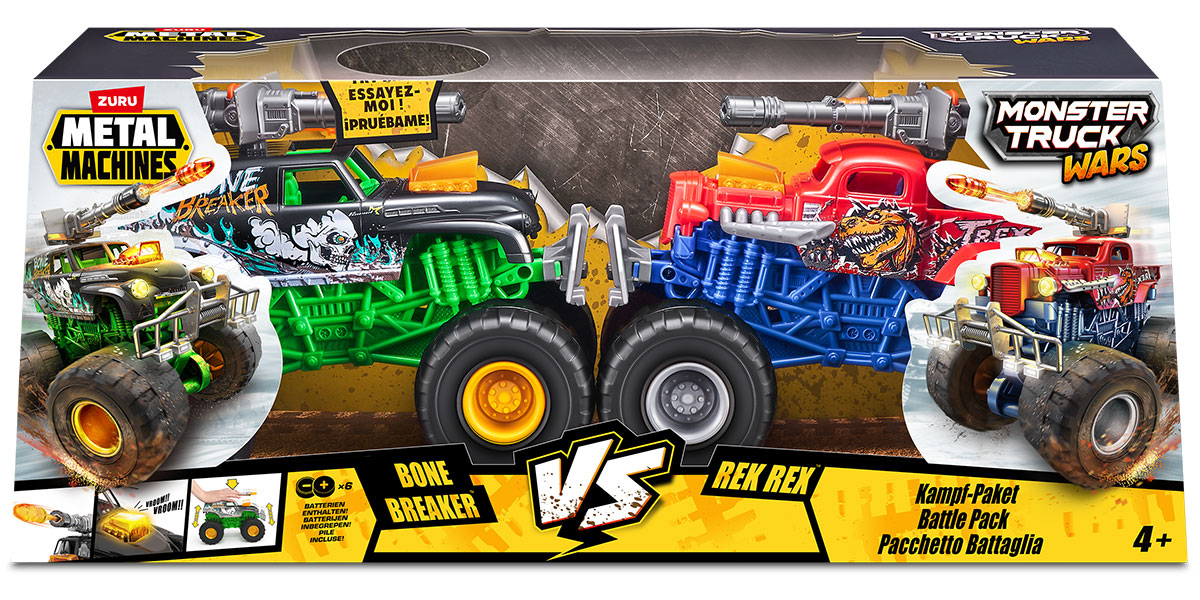 Изображение товара Набор машинок Zuru Metal Machines, Битва монстр-траков 2 шт. (6793)