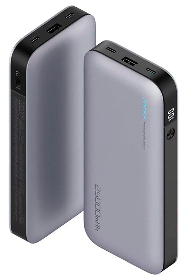 Изображение товара Внешний аккумулятор Cuktech ZMI PB250 Power Bank, 25000 мАч, 210 Вт, Type-C, Quick Charge 3.0, PD, 6A, серый
