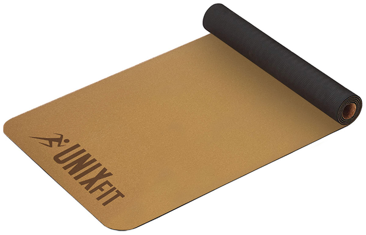 Изображение товара Коврик для йоги и фитнеса Unix Fit, пробковый, 183 х 61 х 0.5 см (YMU5MMCR)