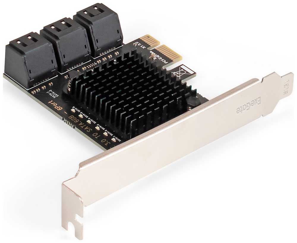 Изображение товара Контроллер PCI-Express для подключения SATA устройств ExeGate EXE-516