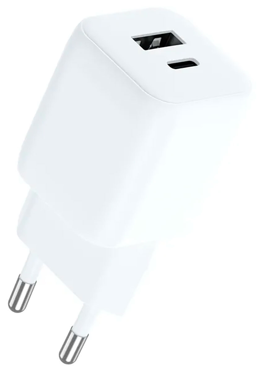 Изображение товара Сетевое зарядное устройство TFN GAN 20W USB USB-C быстрая зарядка белое