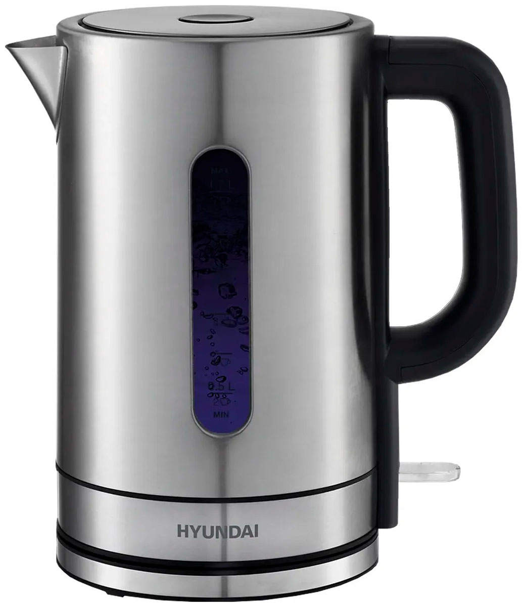 Изображение товара Чайник электрический Hyundai HYK-S2506, 1.7л., 2200Вт (серебристый металл)