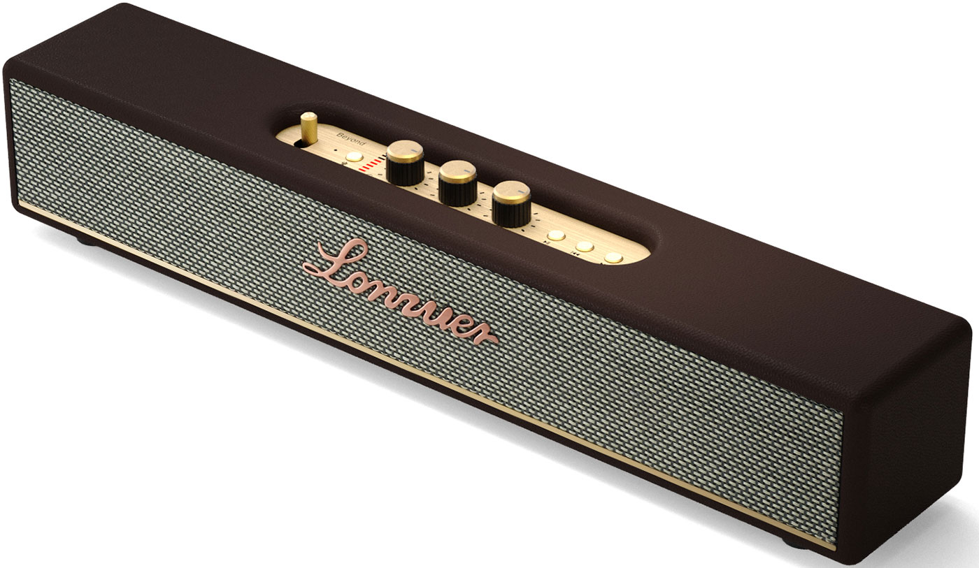 Изображение товара Портативная колонка Lonzuer Beyond коричневая беспроводная с функциями Bluetooth и оптическим входо