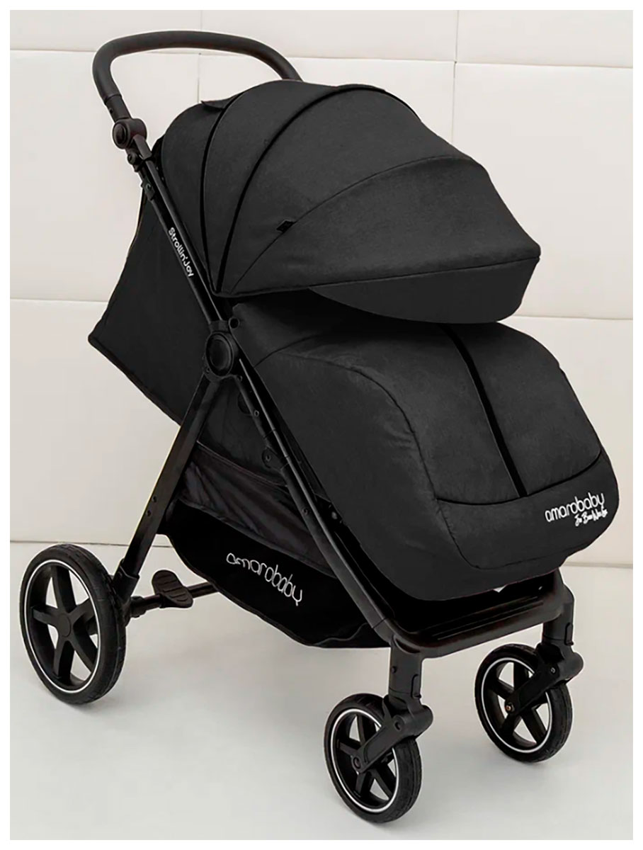 Изображение товара Прогулочная коляска Amarobaby Amarobaby, Strollin'Joy, чёрный