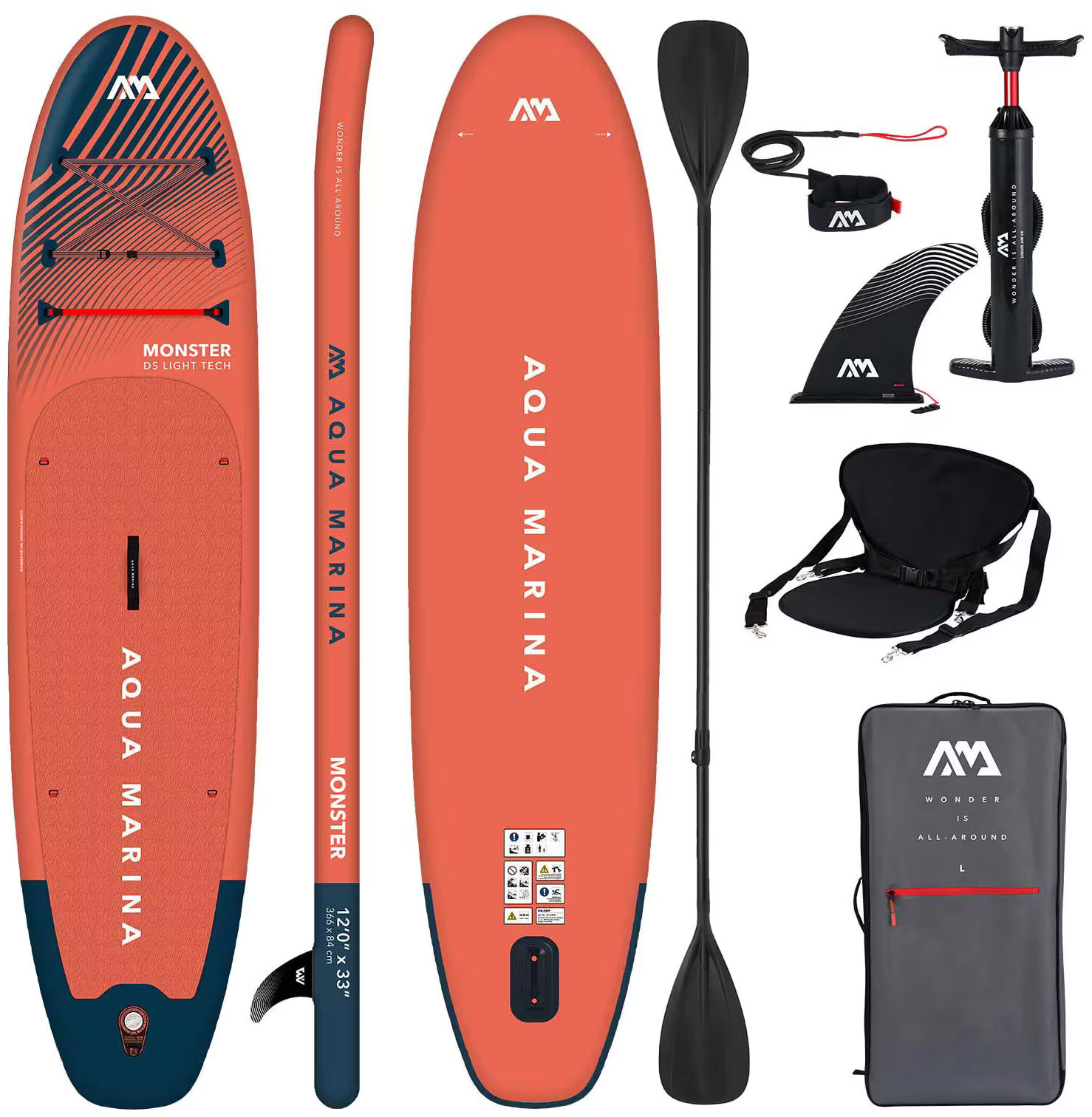Изображение товара SUP-доска Aqua Marina Monster Sky Glider длина 366 см