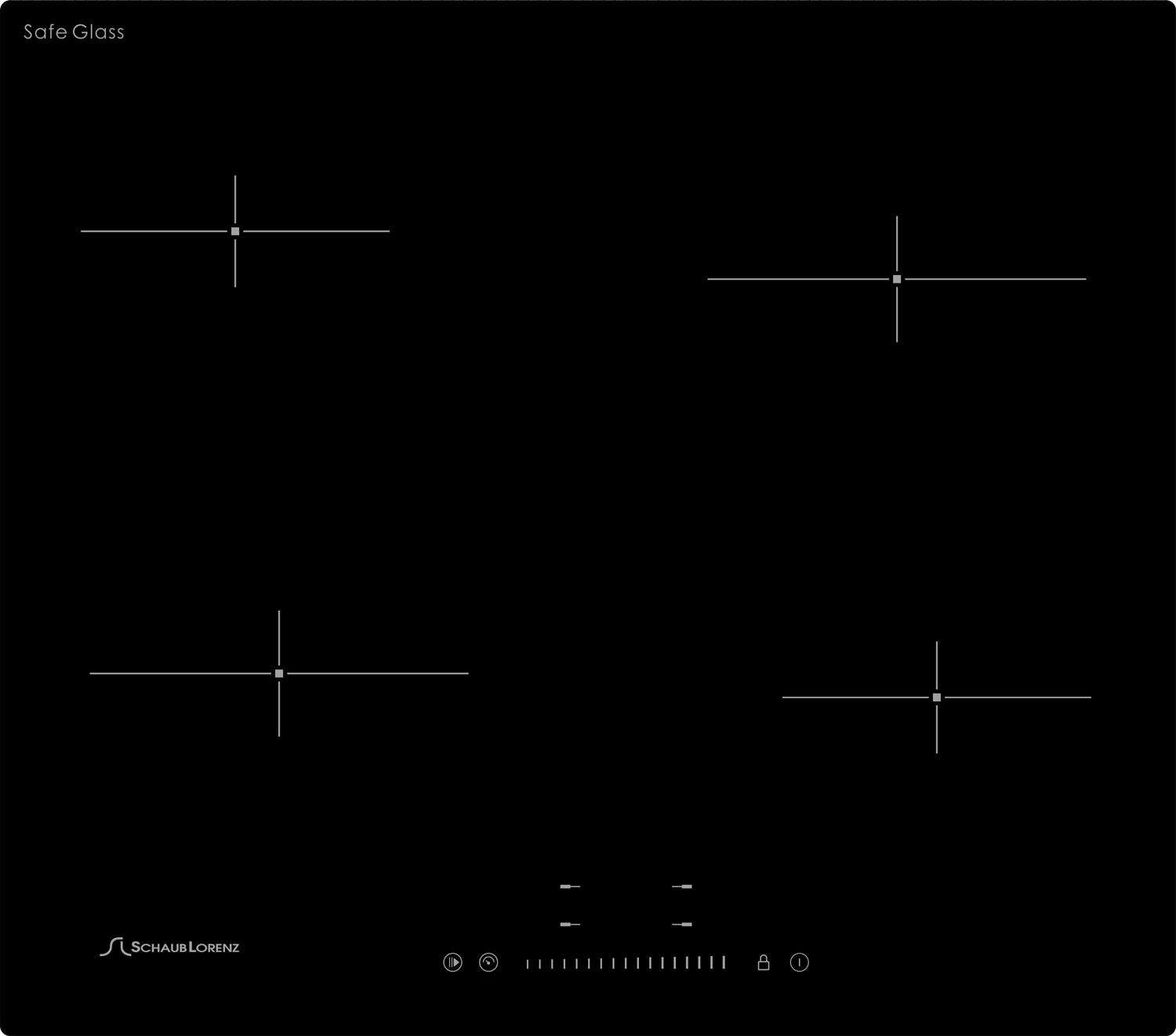 Изображение товара Электрическая варочная панель Schaub Lorenz SLK CY 60 S5 4 конфорки стеклокерамика