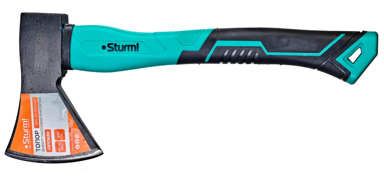 Изображение товара Топор Sturm! ПРОМО, 800 г, фиберглассовая обрезиненная рукоятка (1015-05-0800SP)