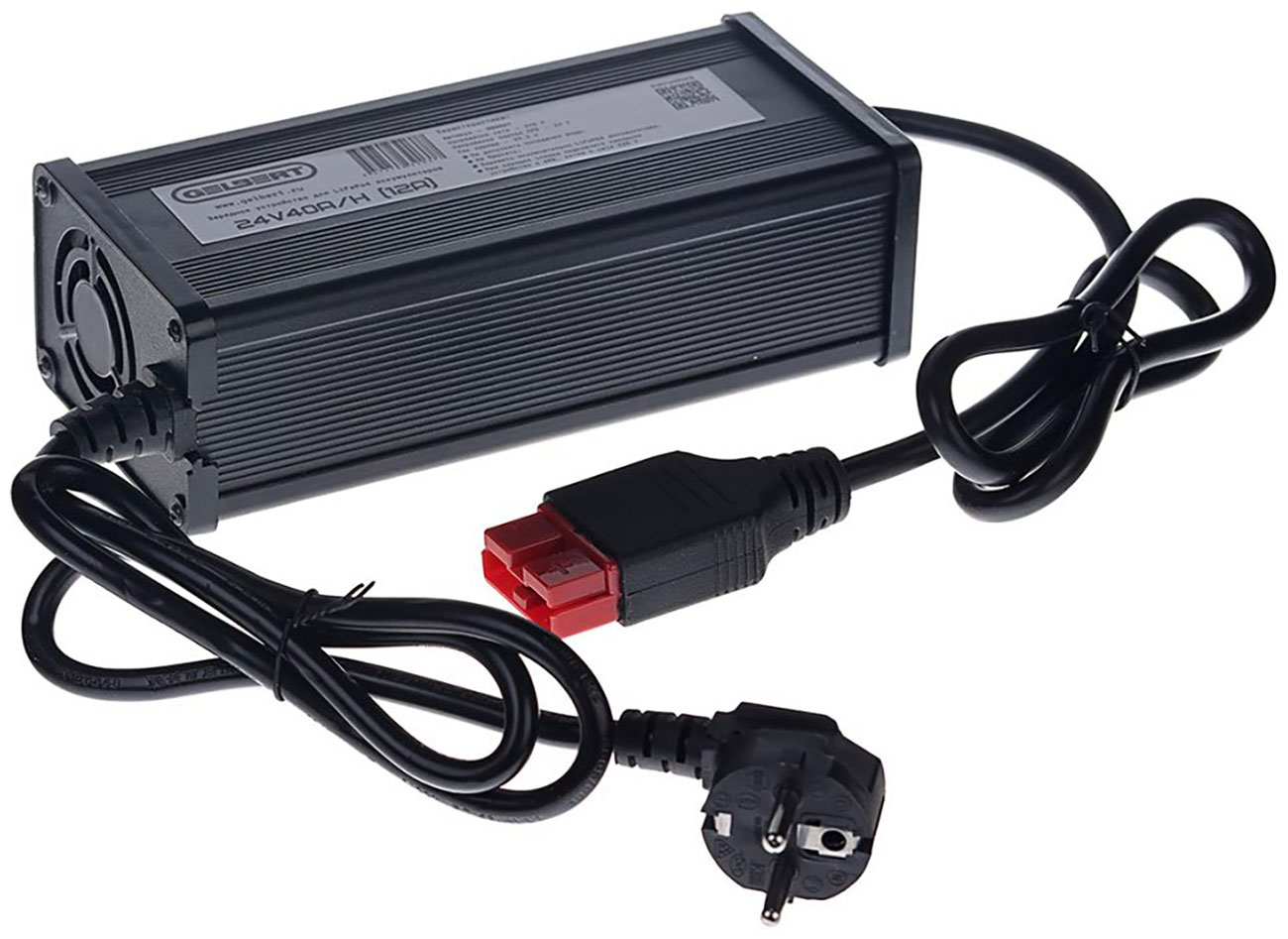 

Зарядное устройство Gelbert для LiFePo4 аккумуляторов 24V40A/H 12А, Черный