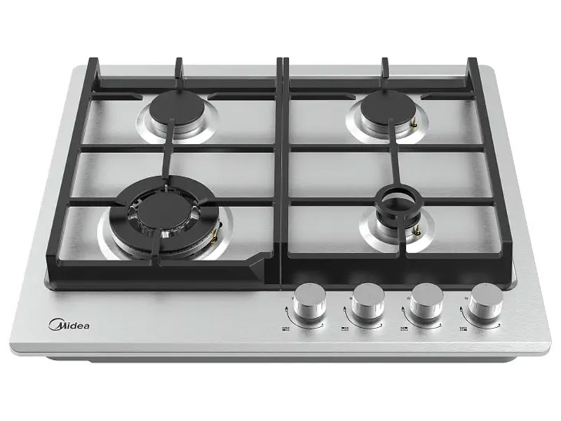 Изображение товара Газовая варочная панель Midea MG593TX с 4 конфорками и электроподжигом