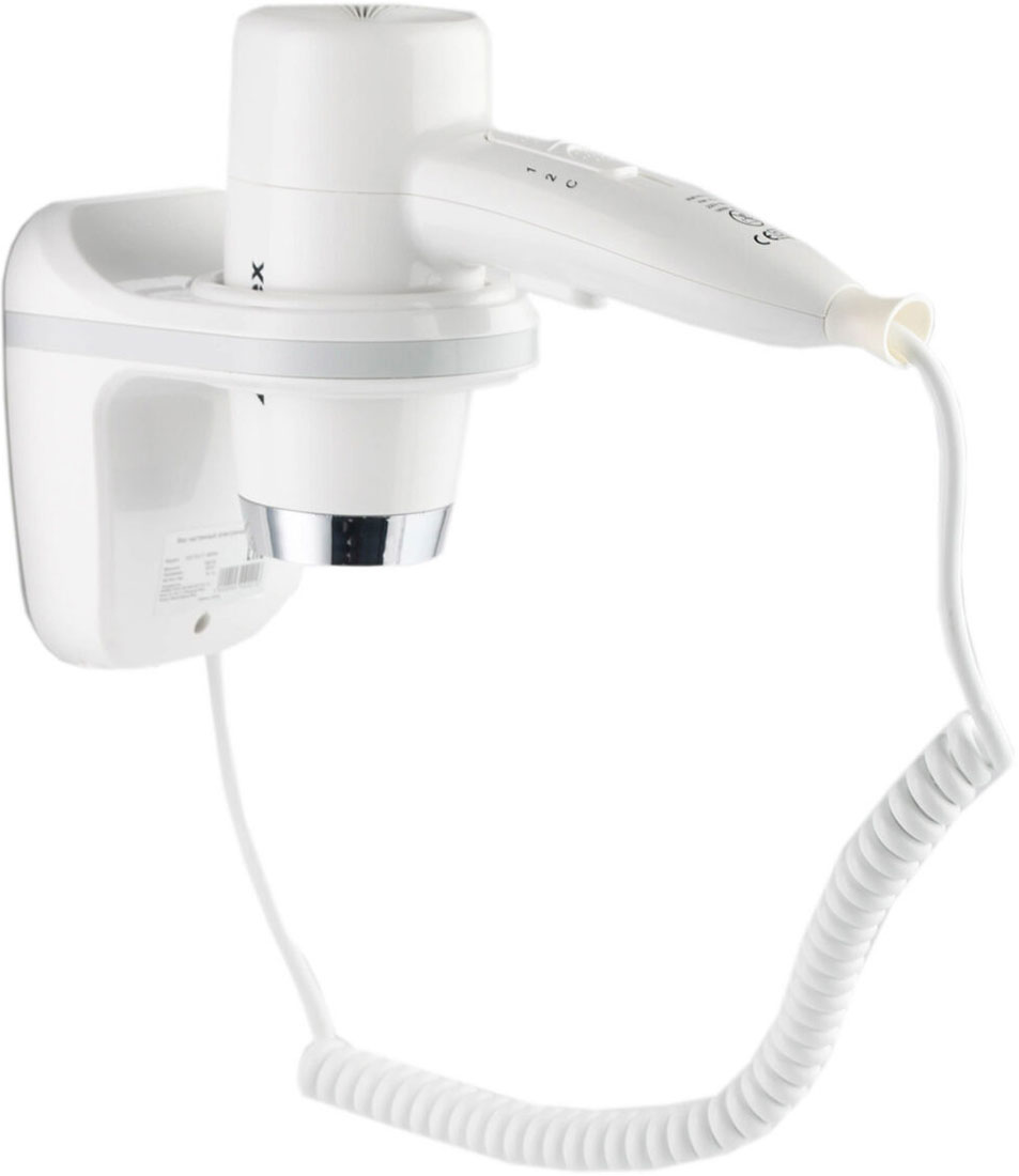 Изображение товара Настенный фен для волос Ksitex F-1800 W мощностью 1800 Вт с холодным обдувом