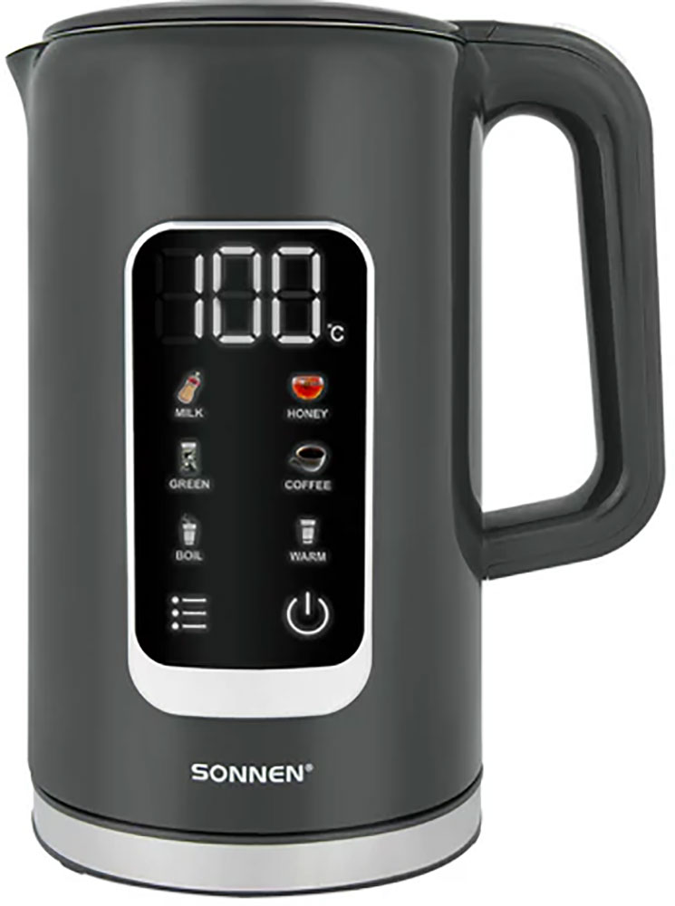 

Чайник электрический Sonnen KT-8723EG, 1.7 л, 2200 Вт, изумрудный