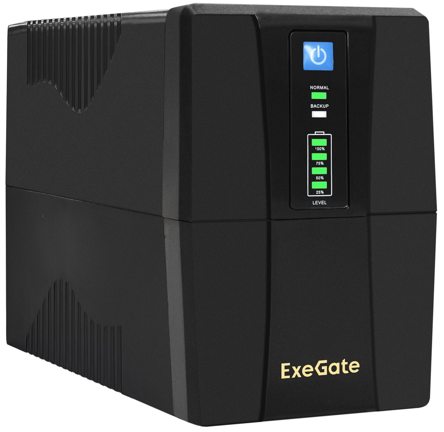 Изображение товара Источник бесперебойного питания ExeGate Power Back BNB-600.LED.AVR.4C13 надежная защита техники