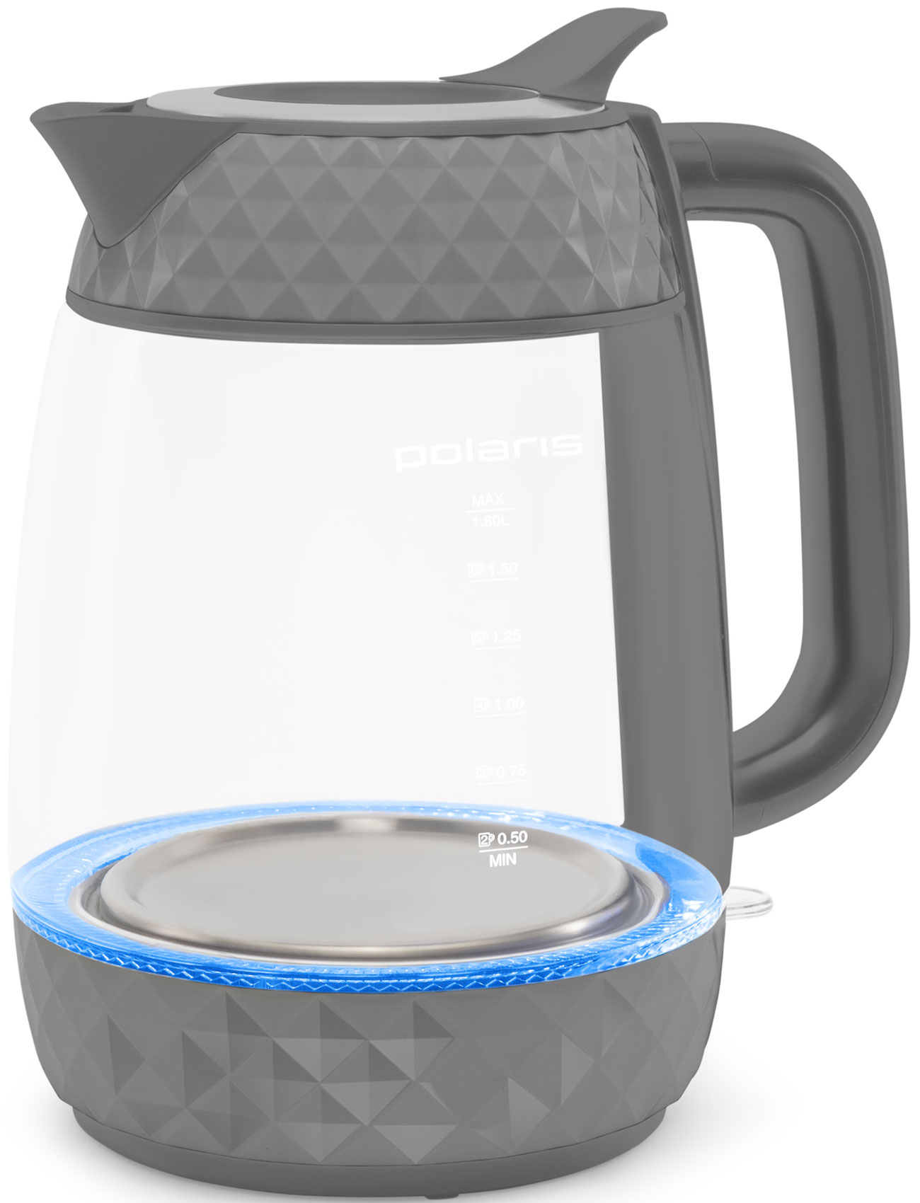 Изображение товара Чайник электрический Polaris PWK 1809CGL Water Way Pro, графитовый
