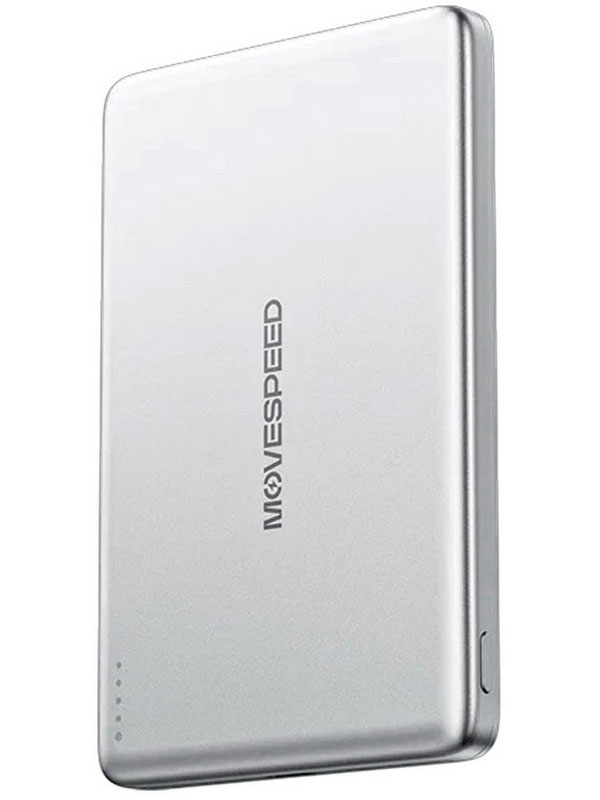 Изображение товара Внешний аккумулятор Movespeed MSP07, Magsafe, Semi-Solid State, CCC, 1 порт USB-C, 5000mah, серебристый