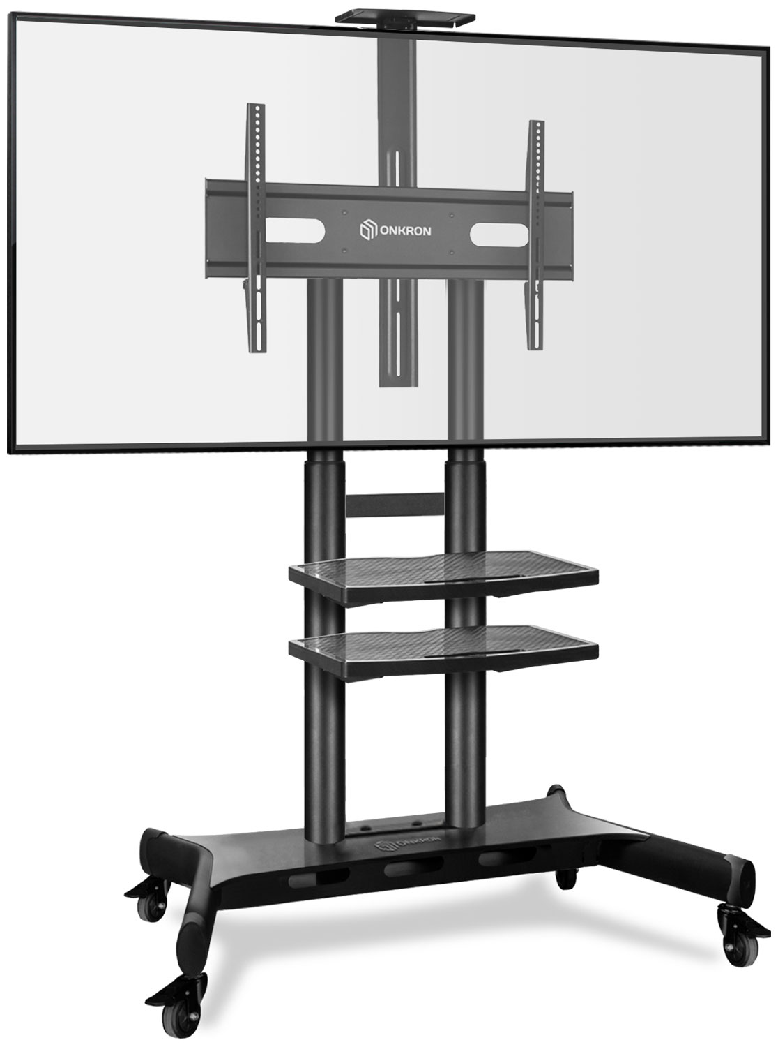 Изображение товара Мобильная стойка под телевизор Onkron TS 1881 черная напольная 90 кг регулируемая