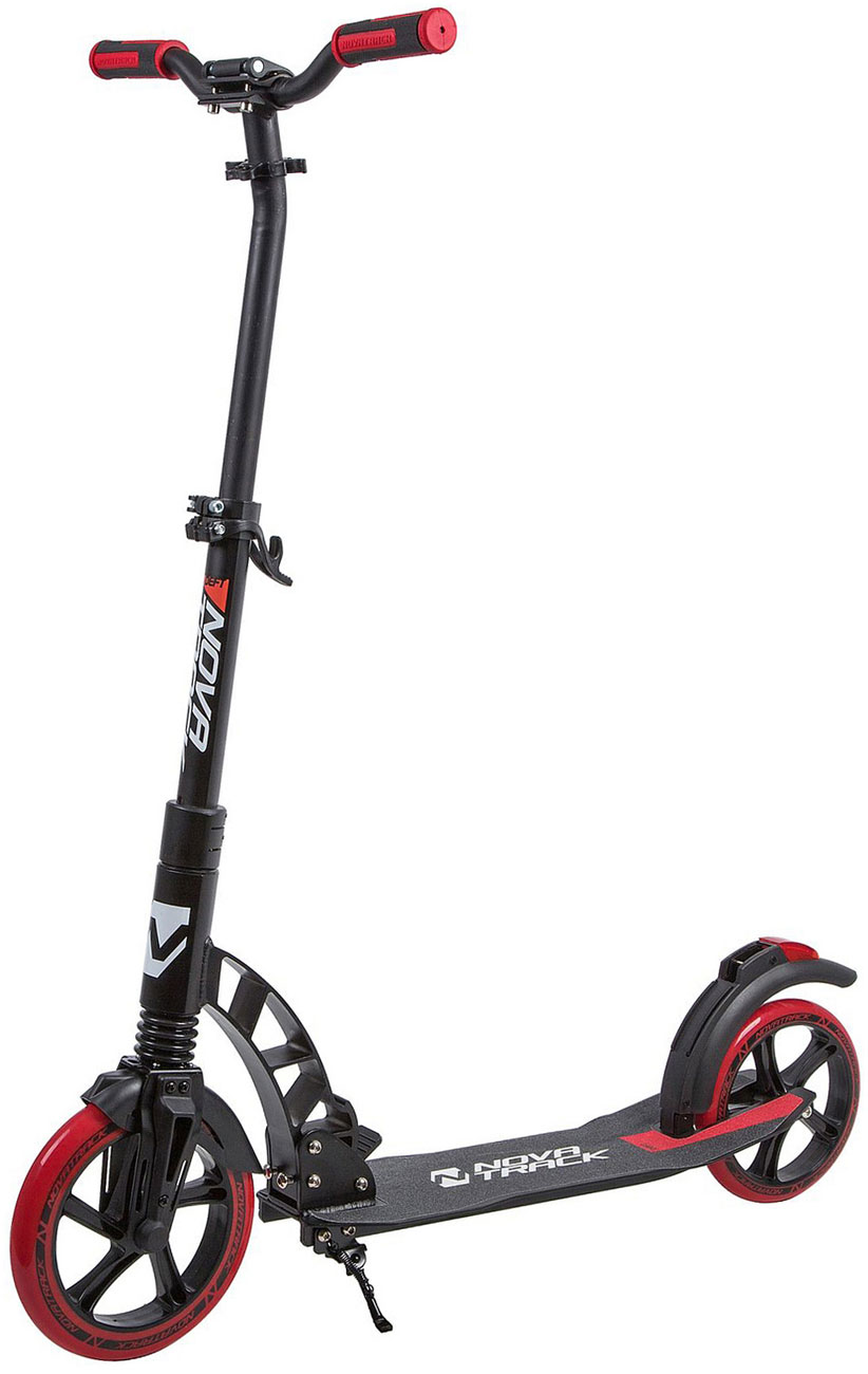 Изображение товара Самокат Novatrack DEFT алюм., амортизатор, черный